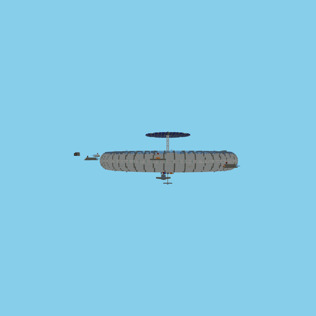 Gran escala #2 — Estación espacial toroidal front view