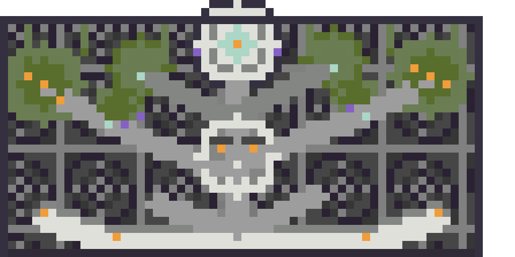 The Whispering Stone - Dark Nature Relief Wall front view