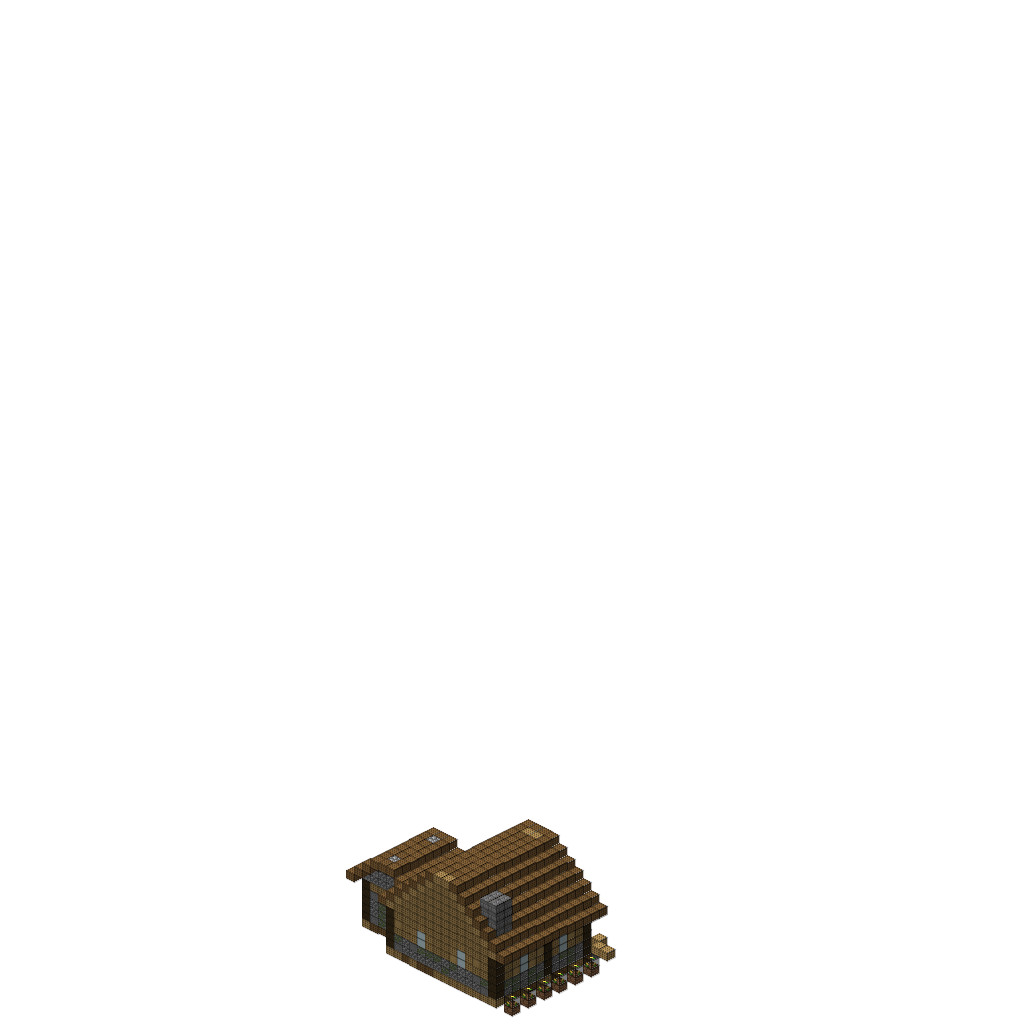 Cozy Medieval Cottage with Garden (Phase 1) (Group A), isometric render