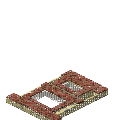 Roman Villa (Domus Romana), isometric render