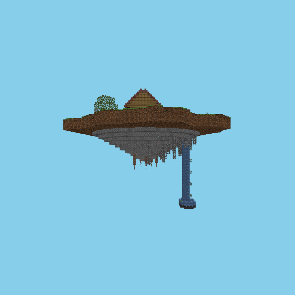 Floating island cottage (guided) front view