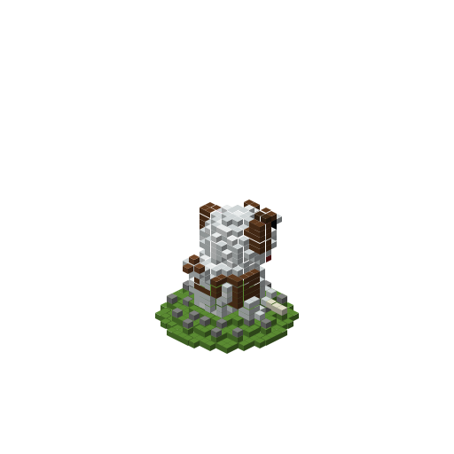 Puppy, isometric render