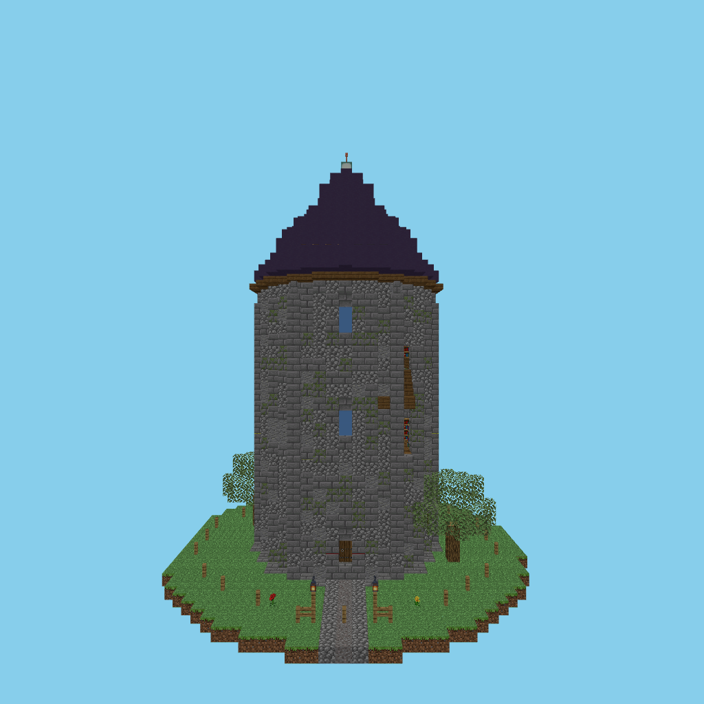 wizard-library-tower [guided] front view