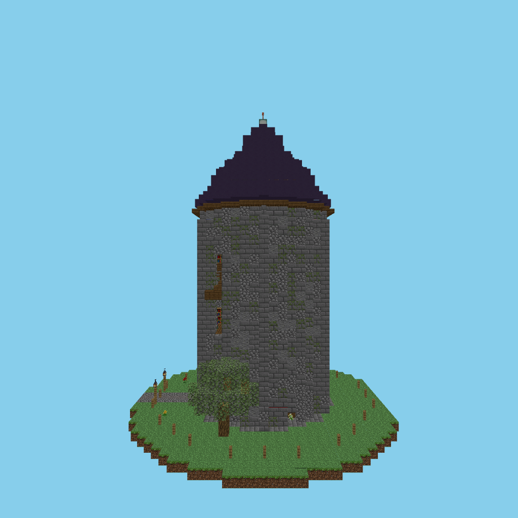 wizard-library-tower [guided] side view