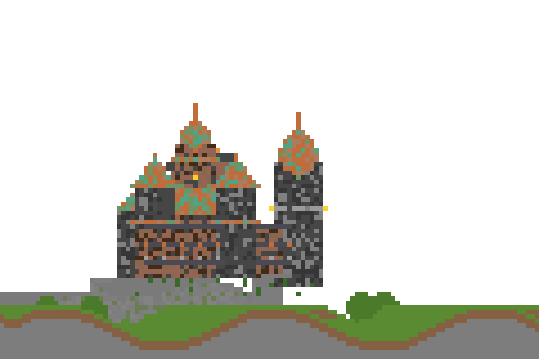 Steampunk Alcázar - River Fortress side view