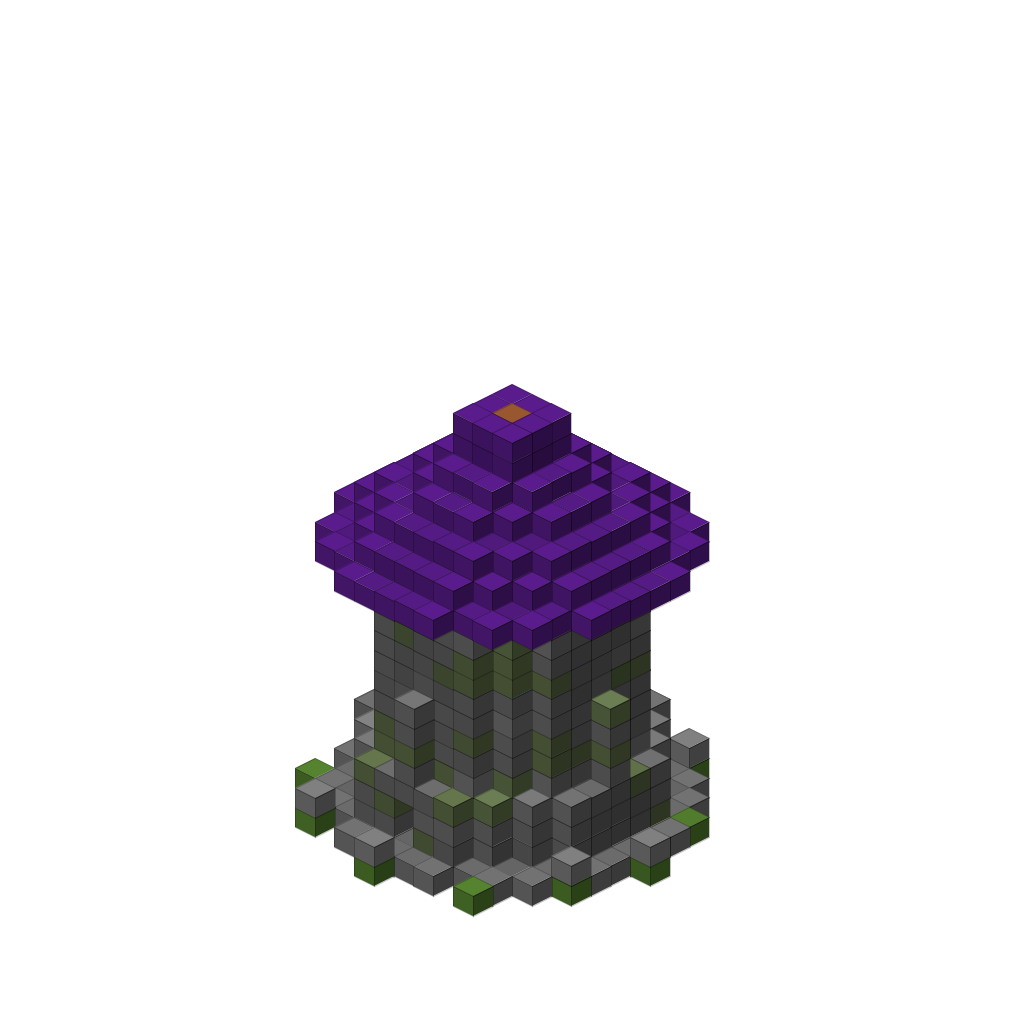 Wizard Tower, isometric render