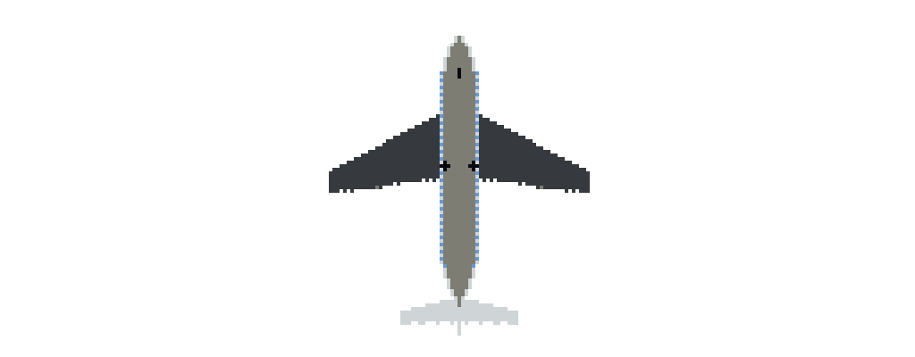 Airbus A380 top view