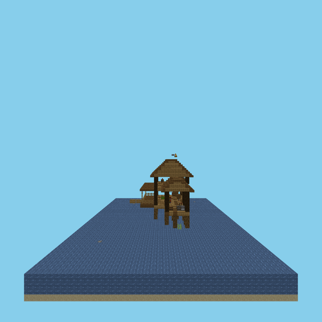 Stilt fishing cottage (indexed) side view