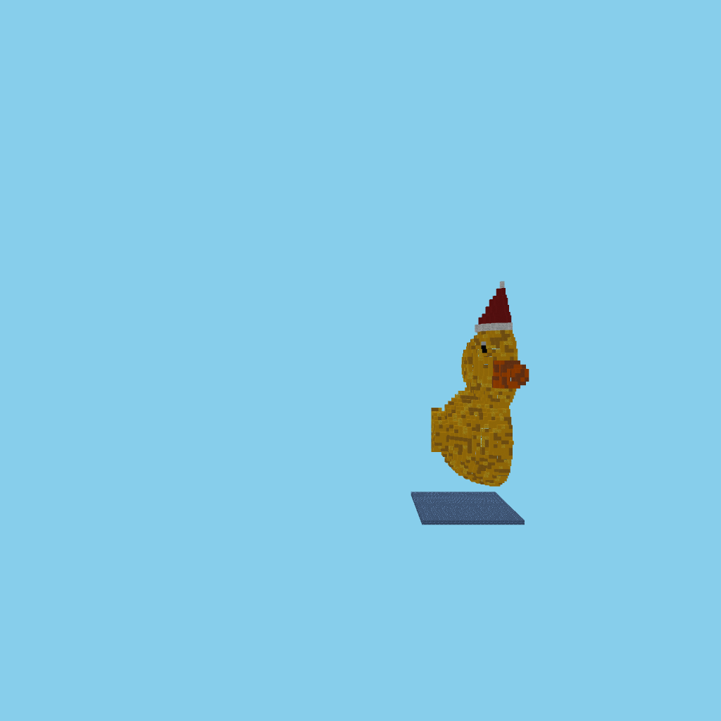 Giant Duck Statue side view