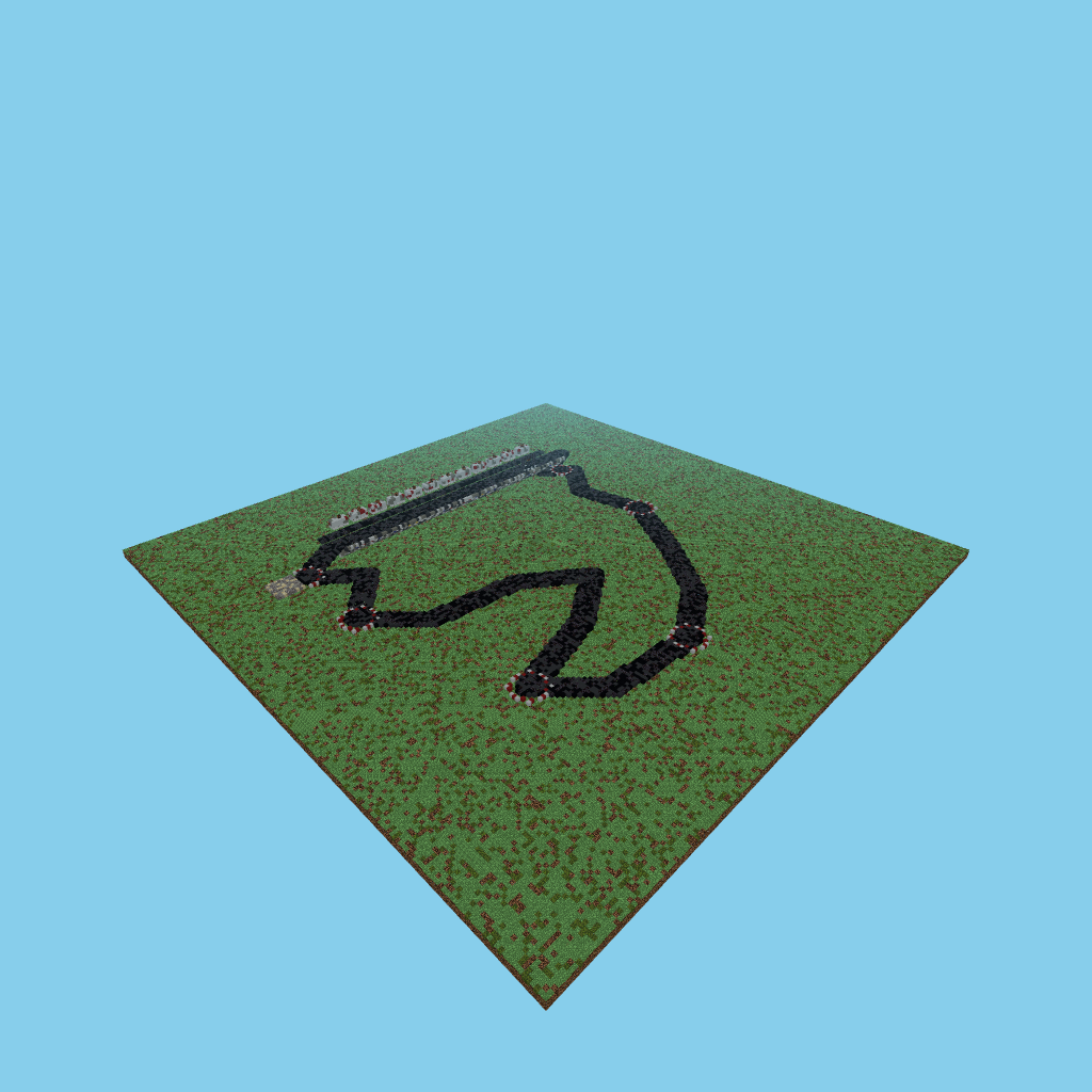 Circuit de Barcelona-Catalunya (Montmeló), isometric render