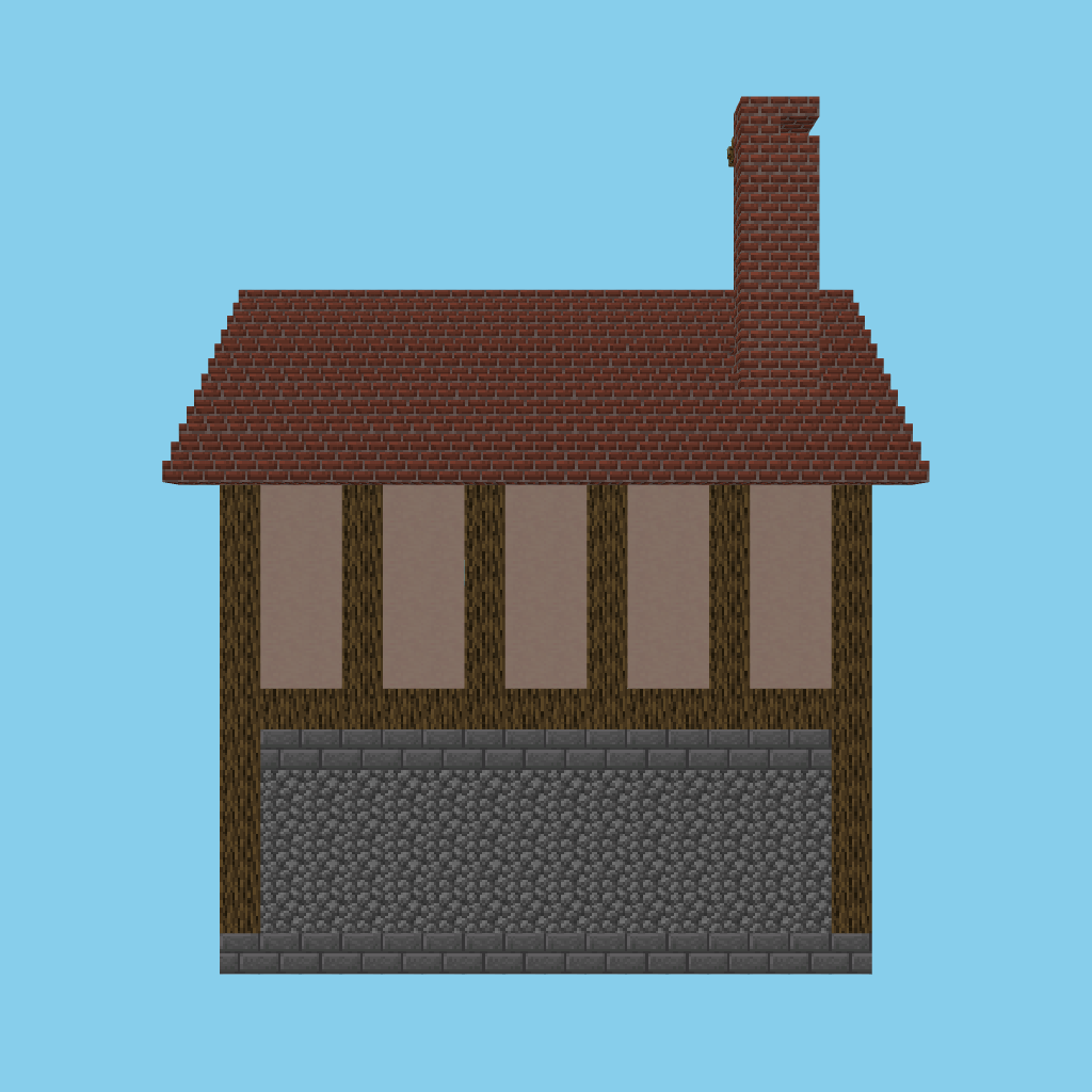 bakery shop-house [guided] front view