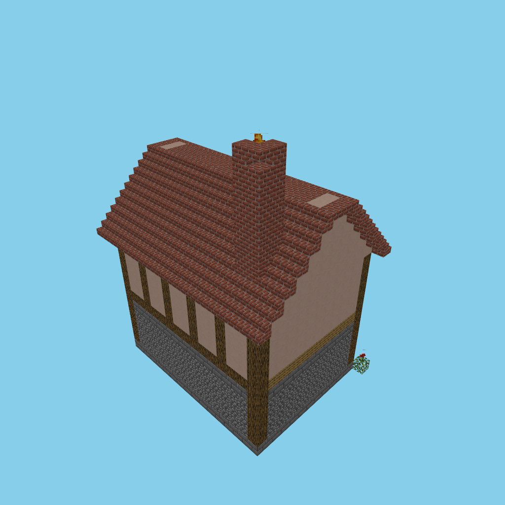 bakery shop-house [guided], isometric render
