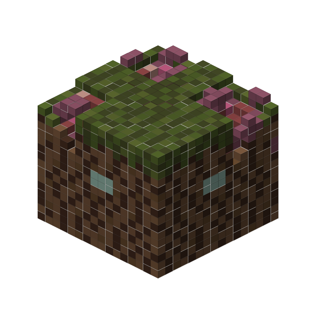 HeroBrain Block Logo v3, isometric render