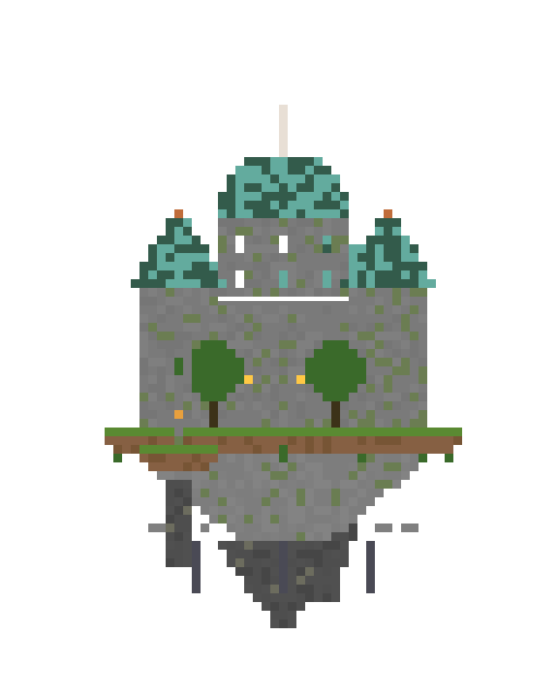 Floating Island Castle side view