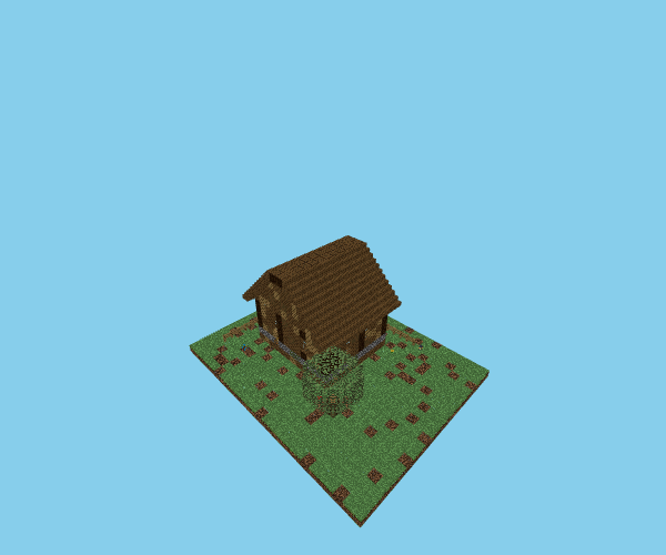 vsosu_small_wooden_house, isometric render