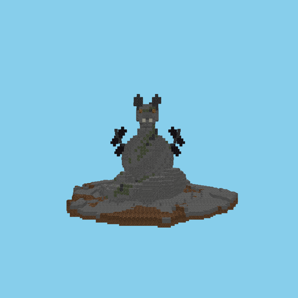 Dragon statue house v3 vsosu front view