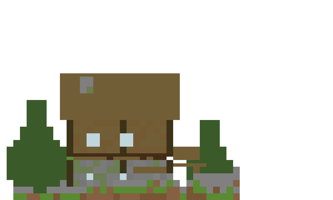 Alpine Mountain Chalet v3 front view