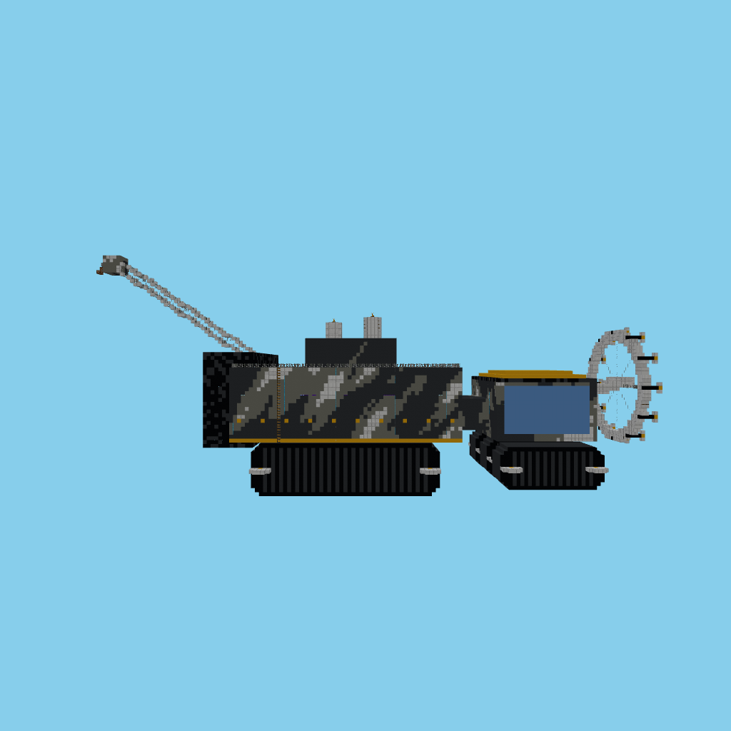 Tank Crane Bucket-Wheel Excavator front view