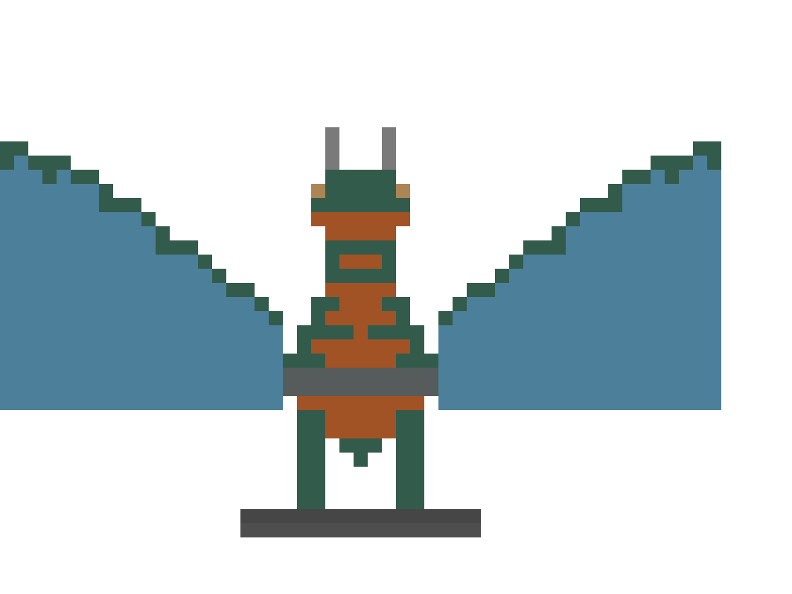 Fire-Breathing Dragon with Spread Wings (MCP Pipeline) front view