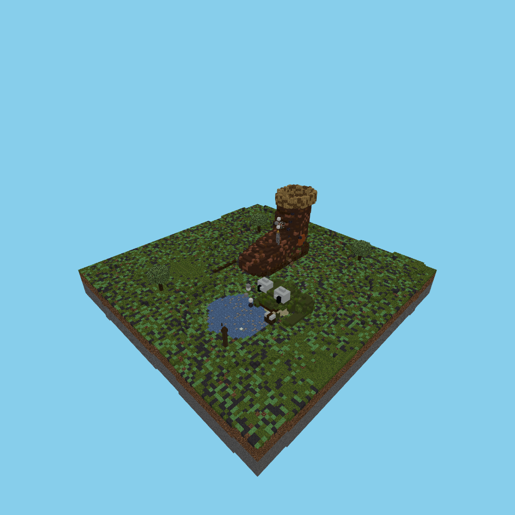 La Bota del Pantano, isometric render