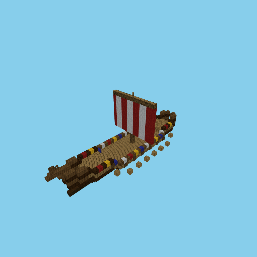 longship_bare_192110, isometric render