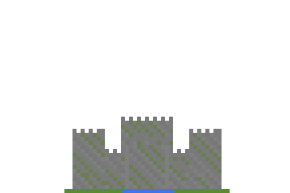 Castillo medieval compacto front view