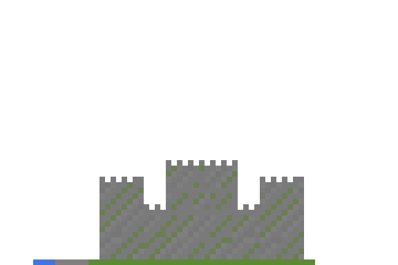 Castillo medieval compacto side view