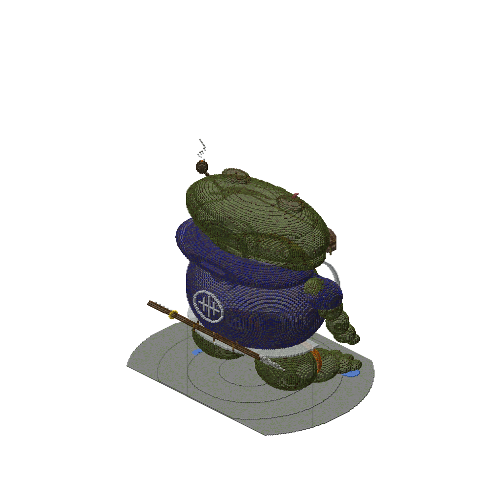 Gamabunta - Toad Boss (Accurate), isometric render
