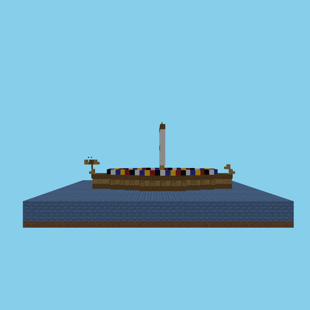 Viking ship (vs-osu guided) side view