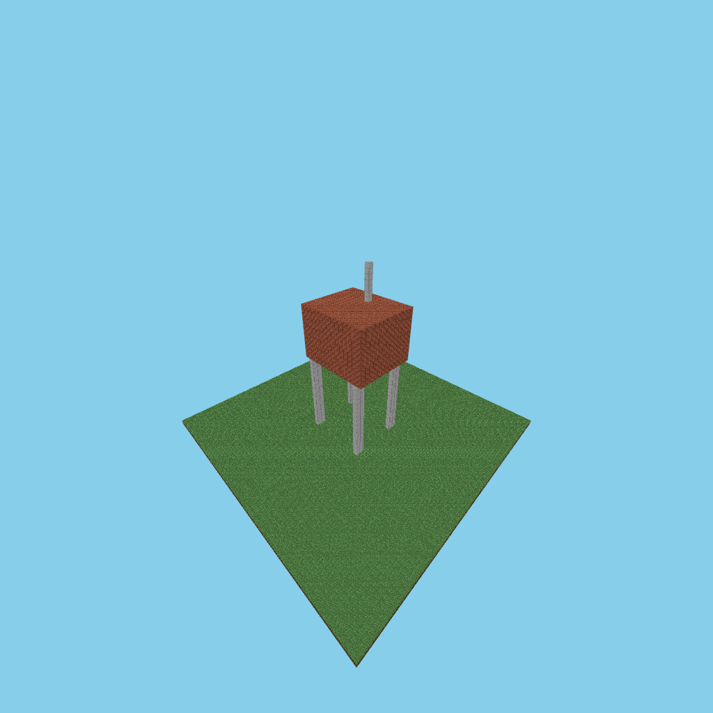 walker-bare, isometric render