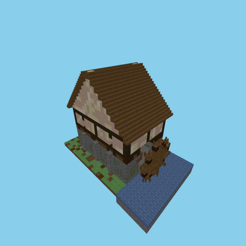 [autoeval guided] riverside watermill