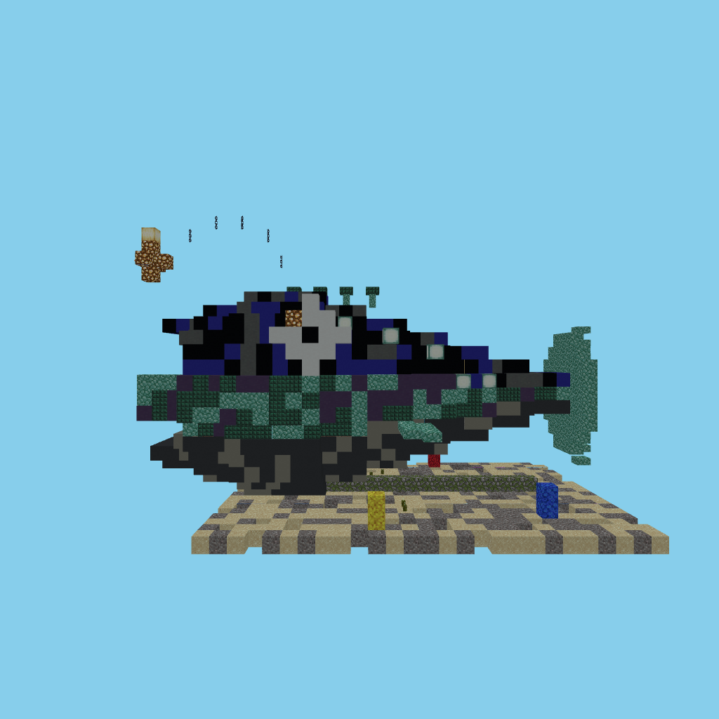 Anglerfish (guided) front view