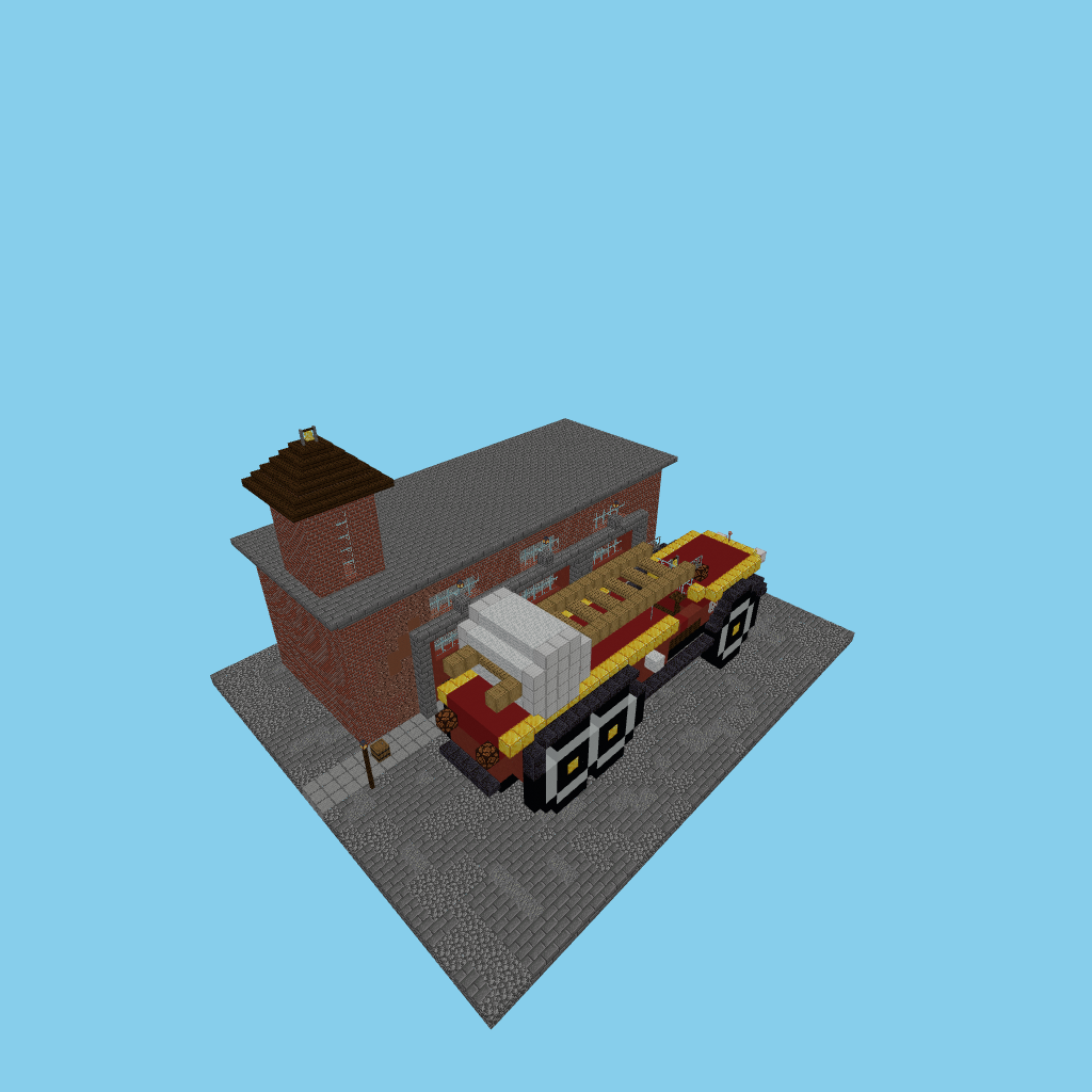 1930s fire engine (guided)