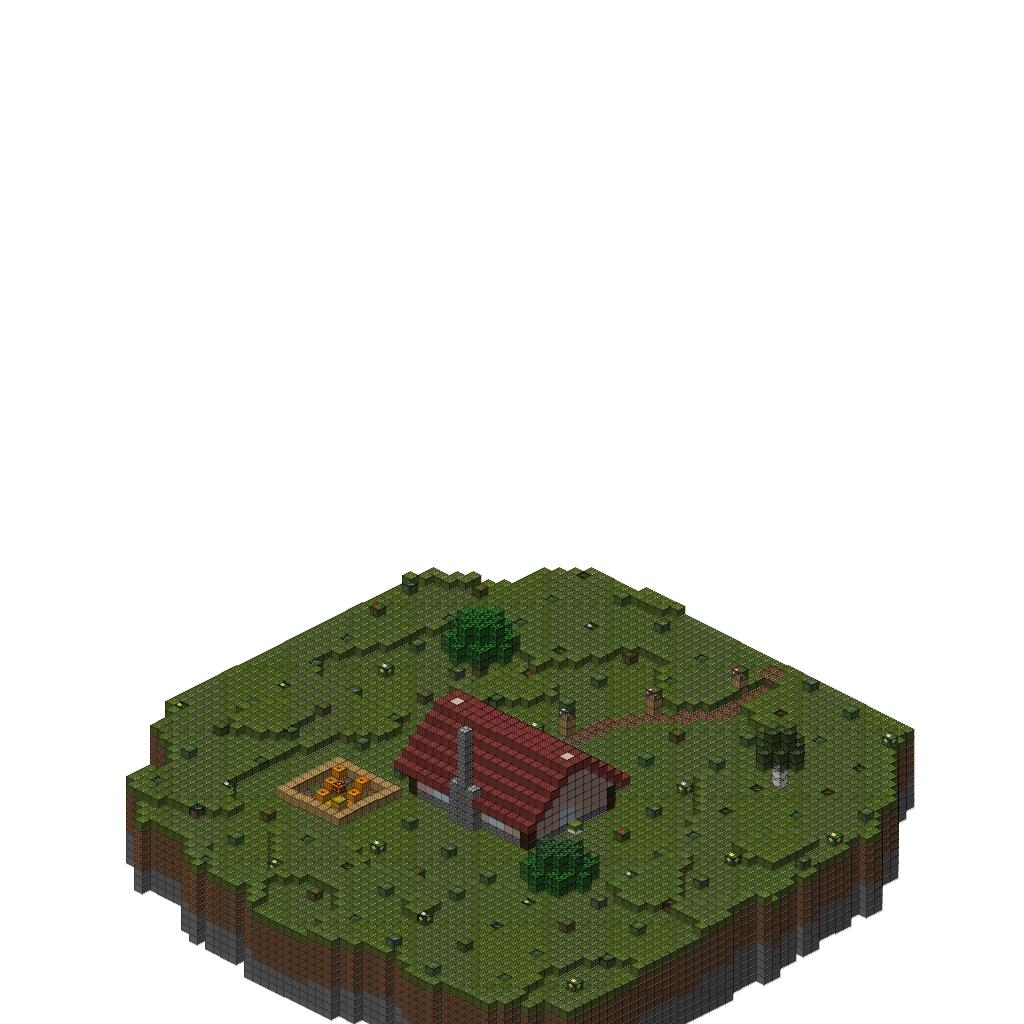 Fable's Storybook Cottage, isometric render