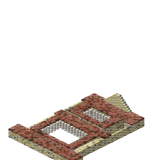 Roman Villa (Domus Romana), isometric render