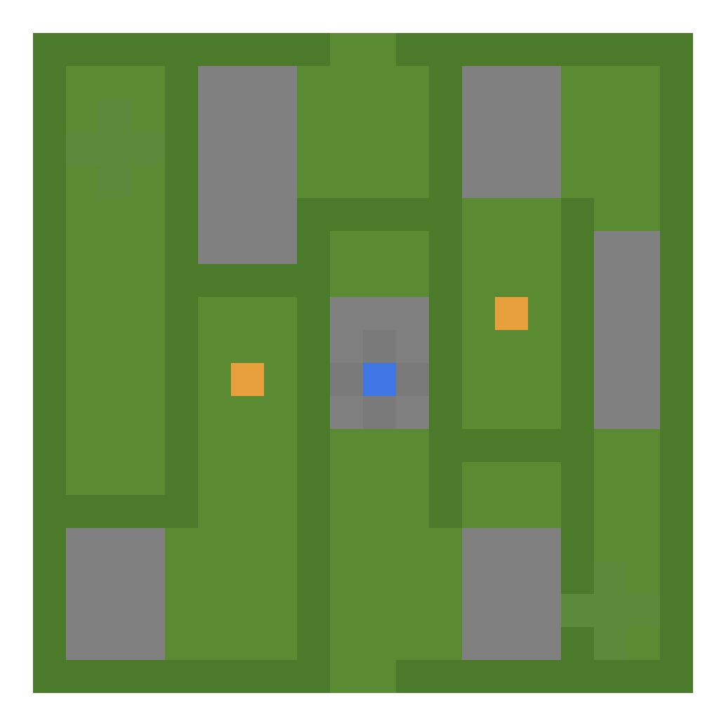Flower Garden Maze top view
