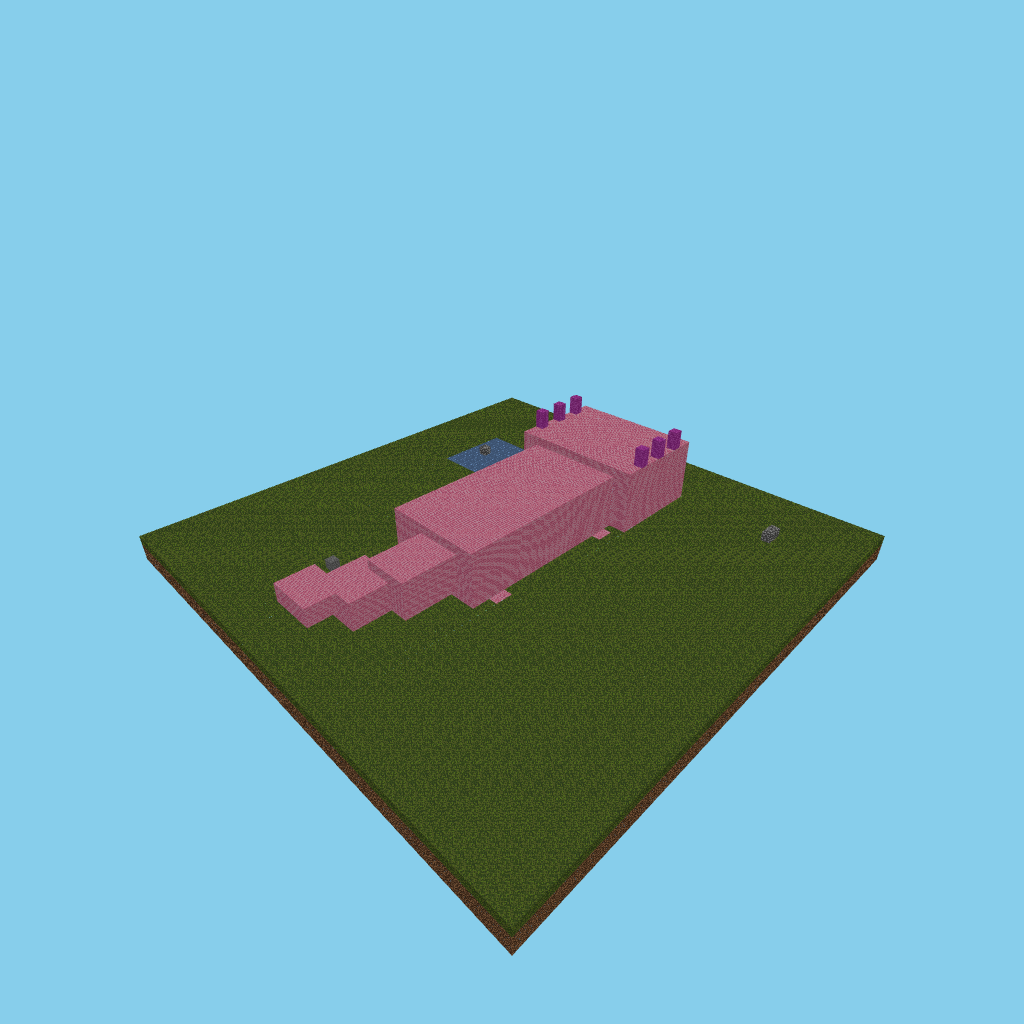 Giant Pink Axolotl (bare)