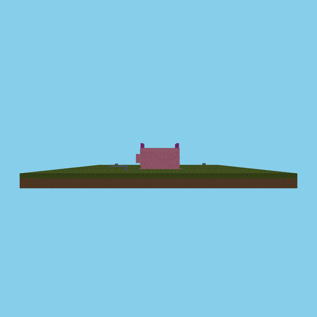 Giant Pink Axolotl (bare) side view