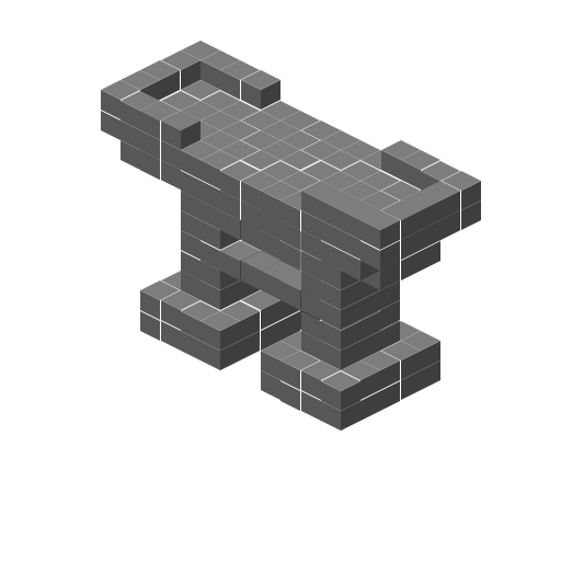 Japanese Torii Gate, isometric render