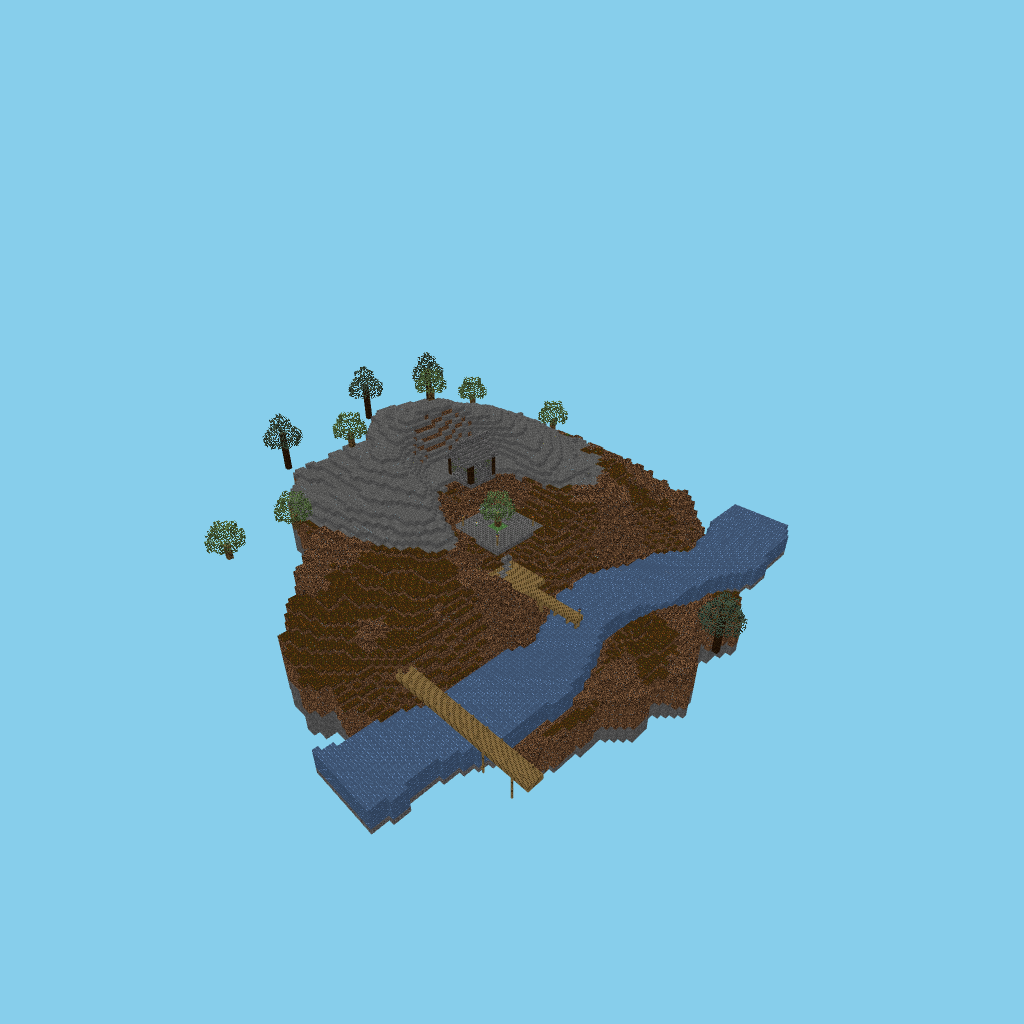 Ermita del Río, isometric render