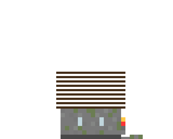 House with 2x2 Piston Door side view