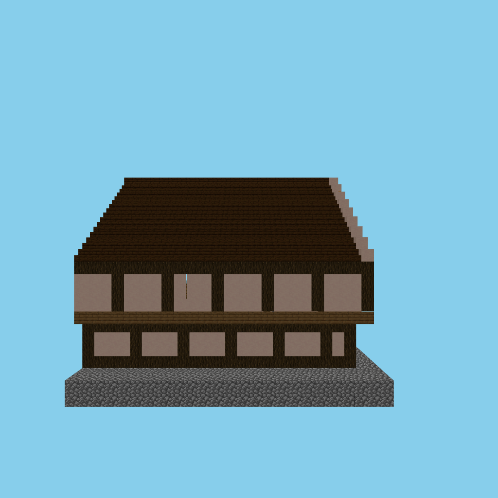 Tudor guildhall (bare) front view