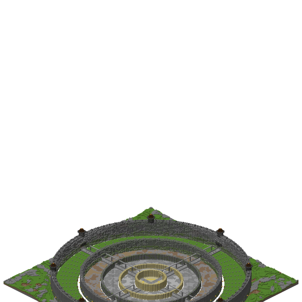 Ba Sing Se - Phase 1 v6: Fixed Floors + Noisy Walls, isometric render