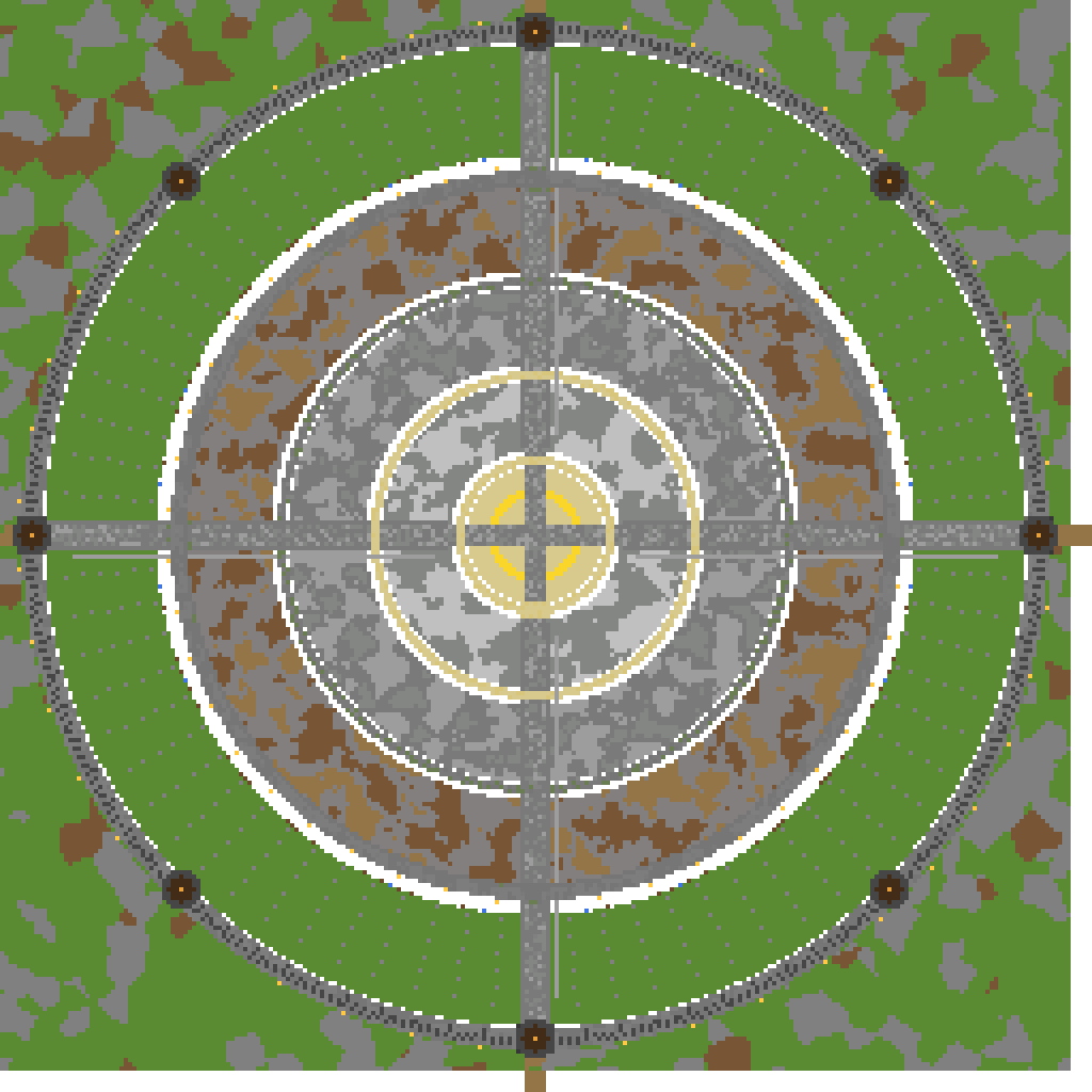 Ba Sing Se - Phase 1 v6: Fixed Floors + Noisy Walls top view