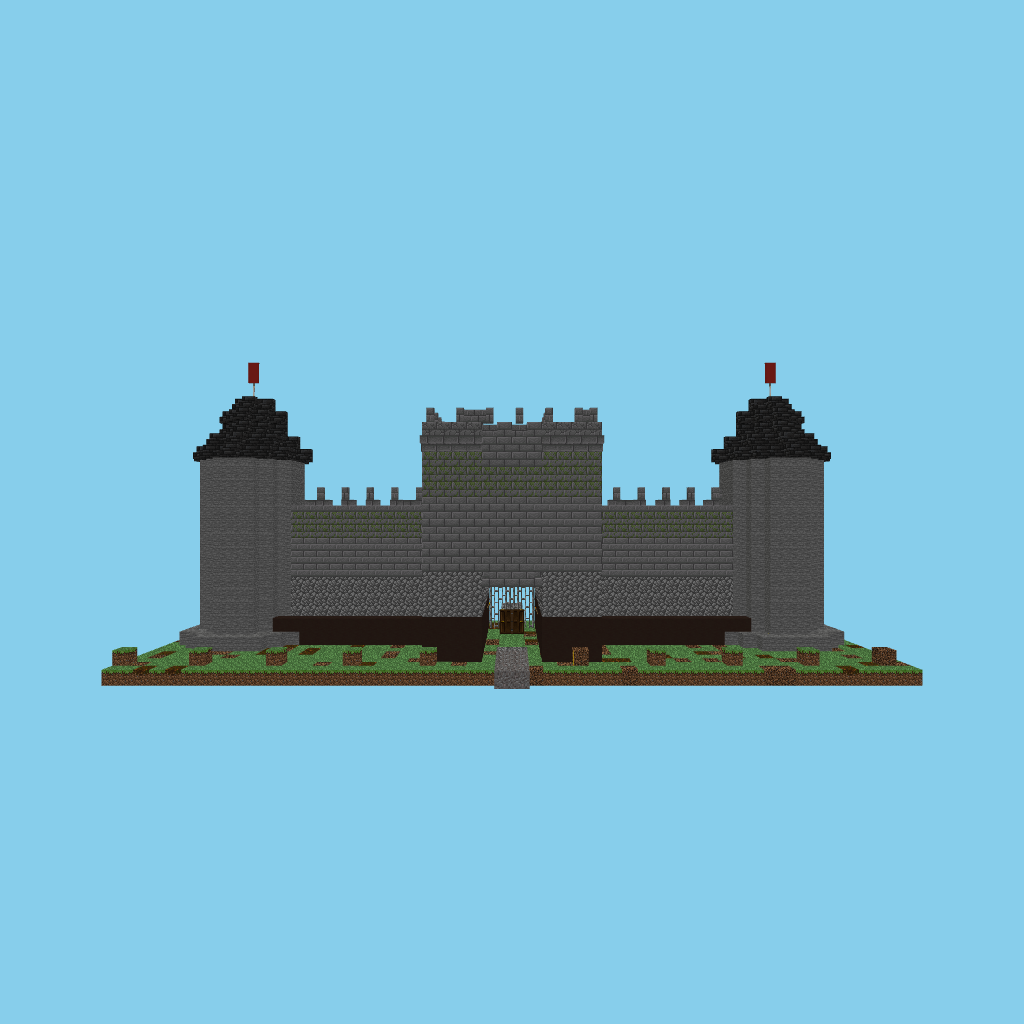 [autoeval indexed] fortified gatehouse front view
