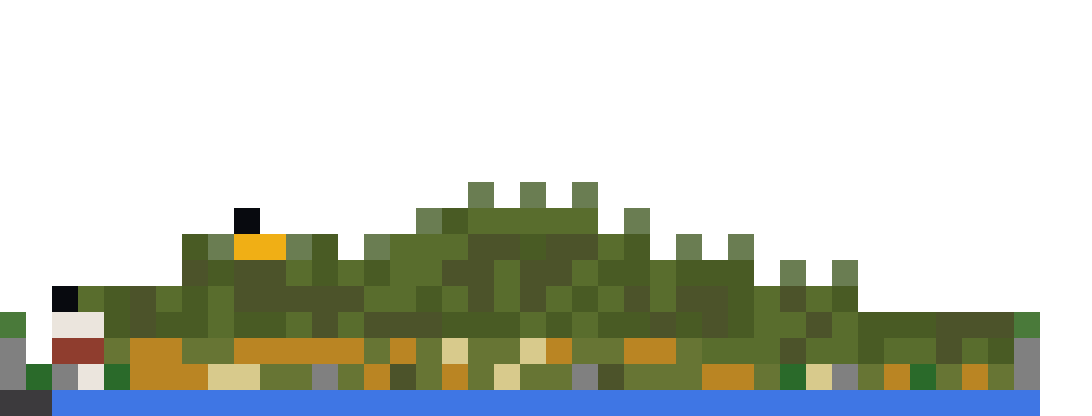 Crocodile Emerging from Swamp (Group A) front view