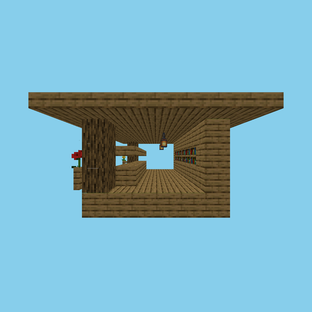 Tea-house Stall (bare) side view