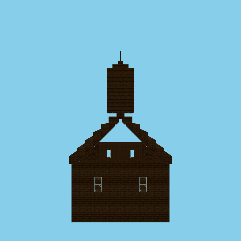 Stave Church (bare) front view