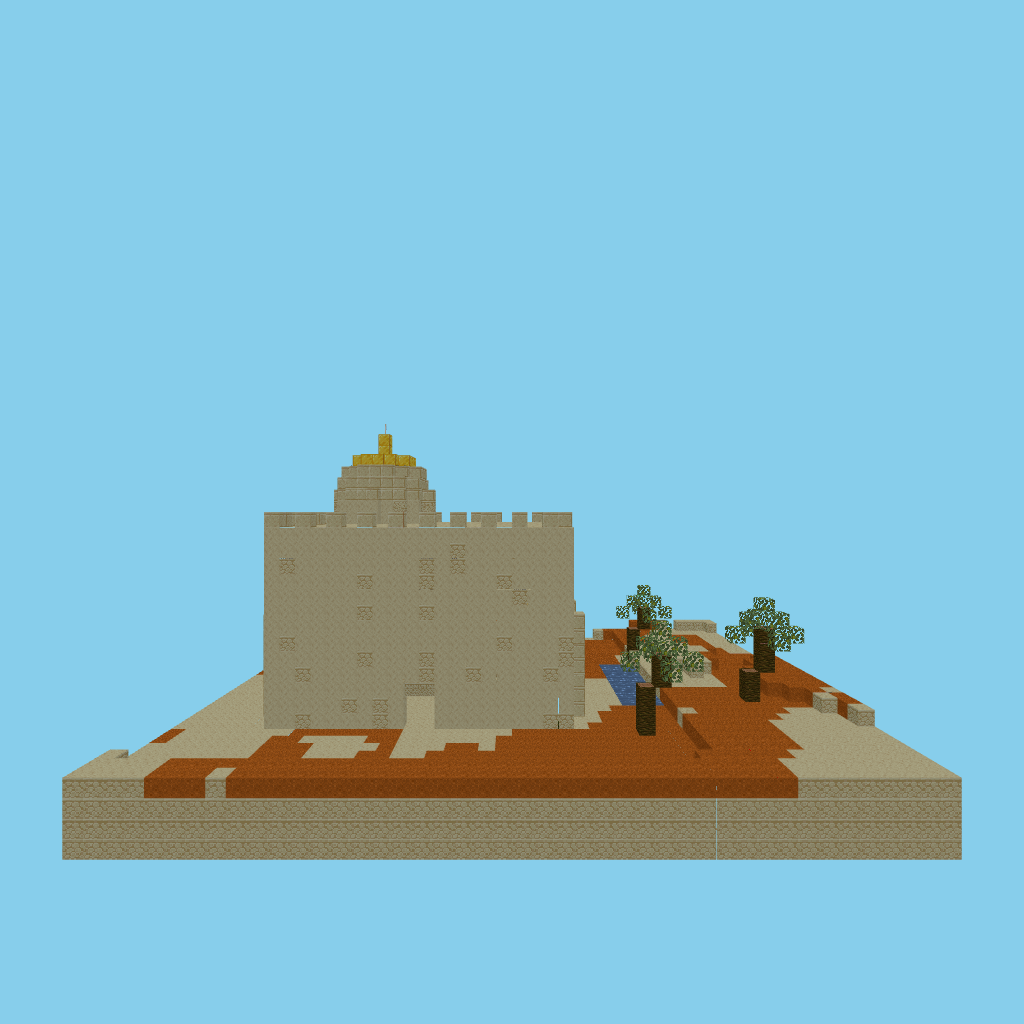 Desert oasis trading post (guided) front view