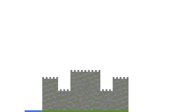Gran castillo medieval mejorado side view